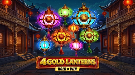 Casino Slots 4 Gold Lanterns Hold and Win